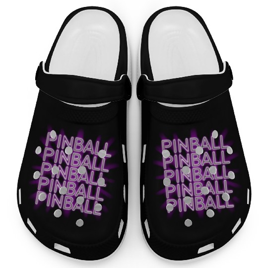 Pinball Purple Neon Clogs