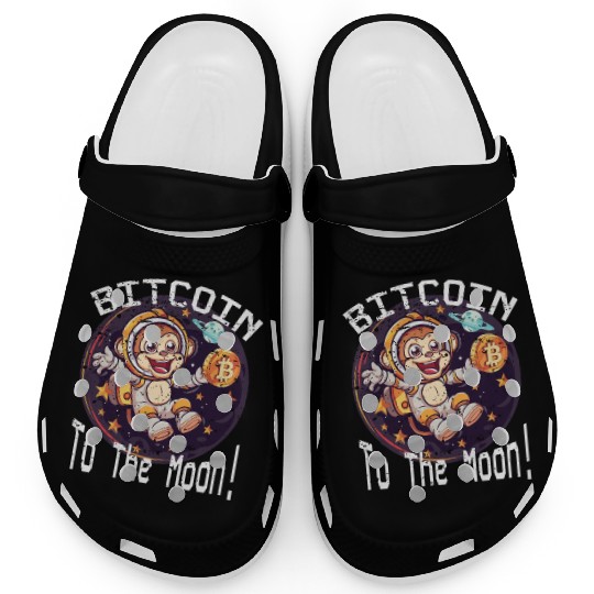 Bitcoin Ape To The Moon BTC Clogs