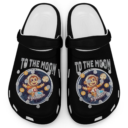 Cryptocurrency Bitcoin Ape To The Moon Clogs