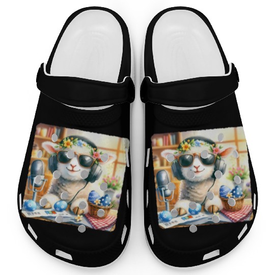 Easter Lamb Cozy Sunglasses Treats Clogs