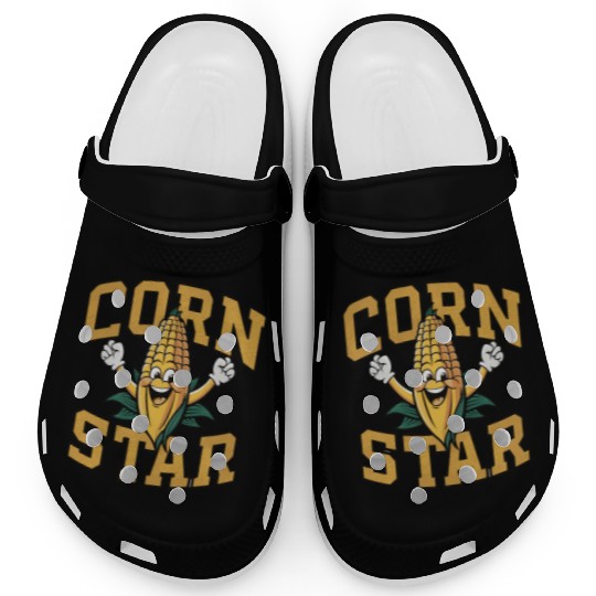 Funny Farm Food Clogs Corny Cob Farmer Corn Star