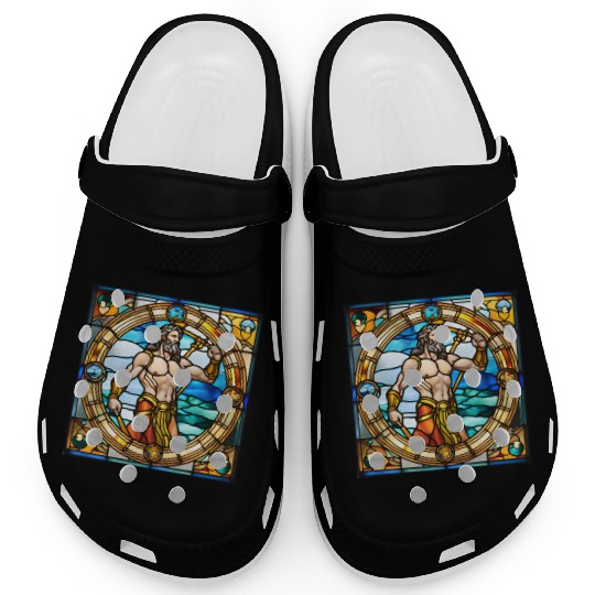 "Poseidon" church window design Clogs