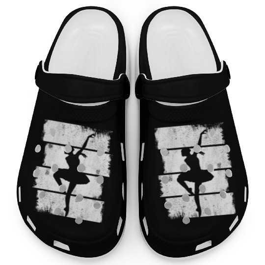 Female Ballet Dancer Drawing Clogs