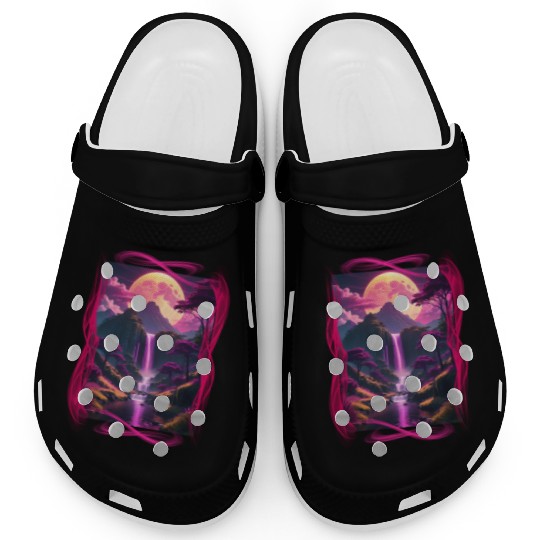 Alien world nature scene Clogs