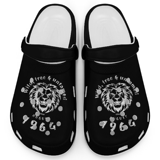 60th birthday Wild, free & untamed since 08/1964 Clogs