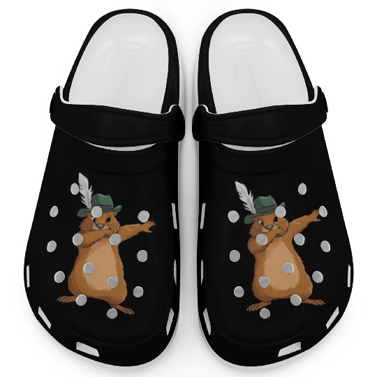 Groundhog Marmot for a Marmot lover groundhog fan Clogs