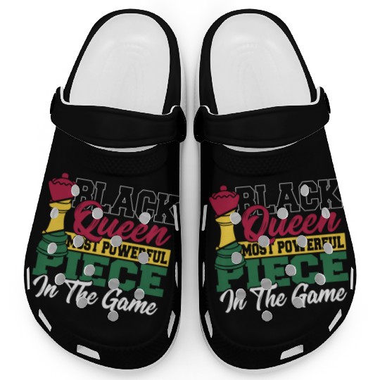 Black Queen Most Powerful Piece African American Clogs