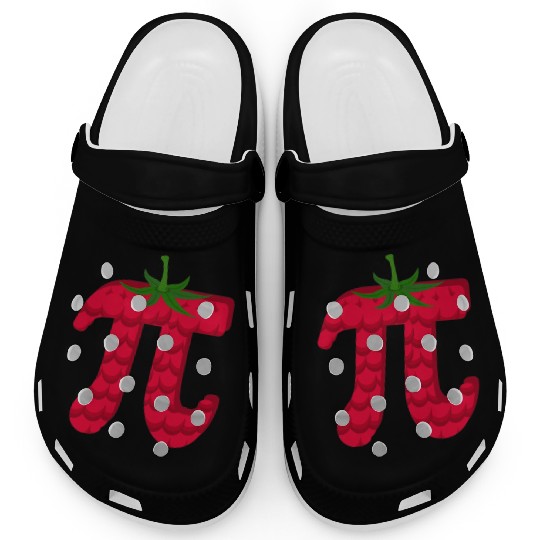 Raspberry Funny Pi Day Pie Math Lover Student Clogs