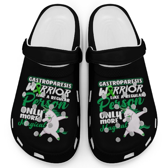 Unicorn Warrior Magical Gastroparesis Awareness Clogs