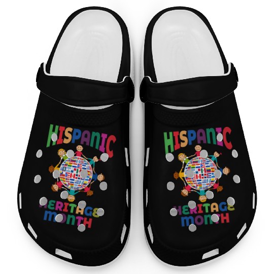 Hispanic Heritage Month Kids Countries Flags World Clogs