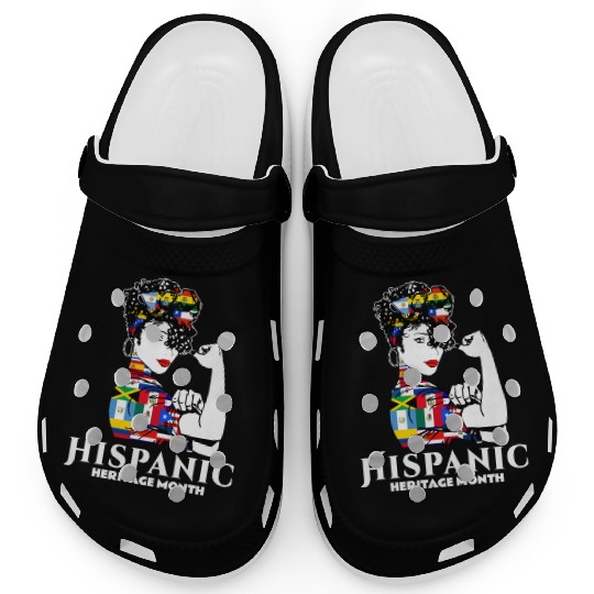 Hispanic Heritage Month Latino Countries Flag Clogs
