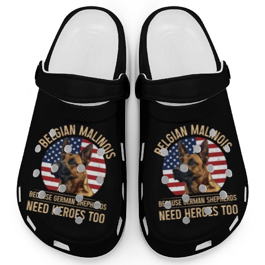 BELGIAN MALINOIS GERMAN SHEPHERDS NEED HEROS TOO Clogs