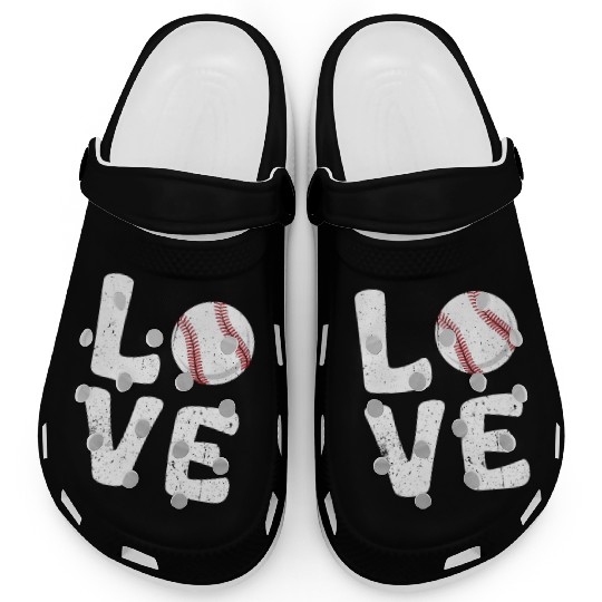 Valentine s Day Love Baseball Clogs