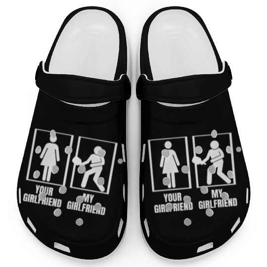 Pickleball Your Girlfriend My Girlfriend Proud Clogs