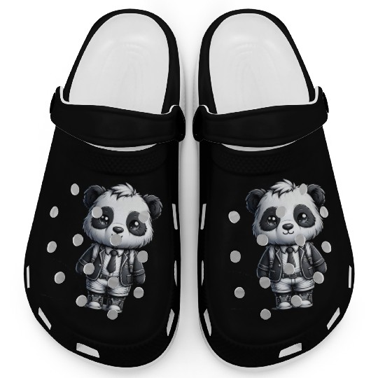 Cute Schoolboy Panda Clogs