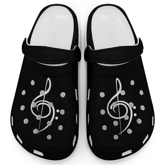 Music Clef Note French Violin Treble Bass Sound Clogs