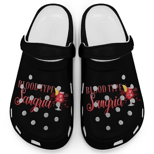 Cocktail Bartender Blood Type Sangria Clogs