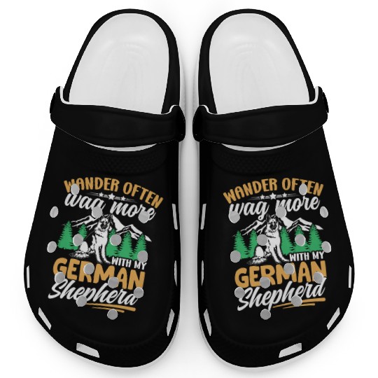 Wander often wag more with my German Shepherd Clogs