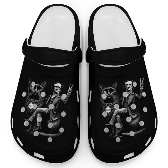 Edgar Allan Poe Riding Clogs