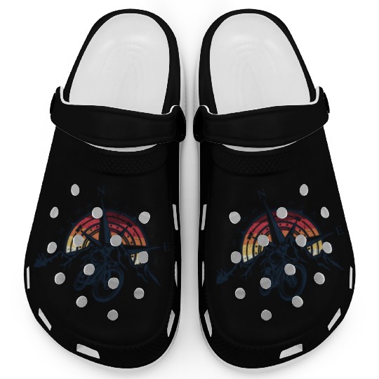 Compass and Mountains Bike Clogs