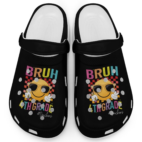 Bruh 4th grade Teachers Back to School Womens Clogs
