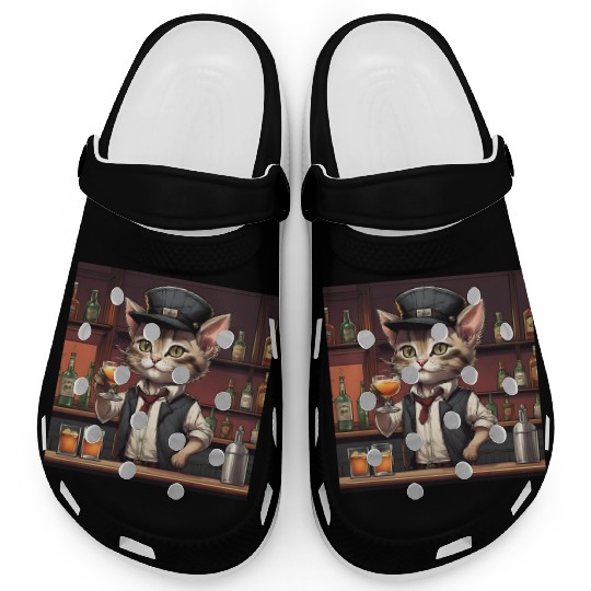 bartender kitty Clogs