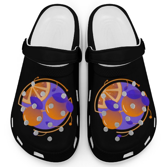 Orange Fruit Clogs