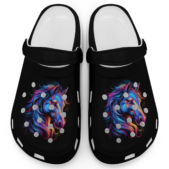 Horse Beautiful Graphic Clogs