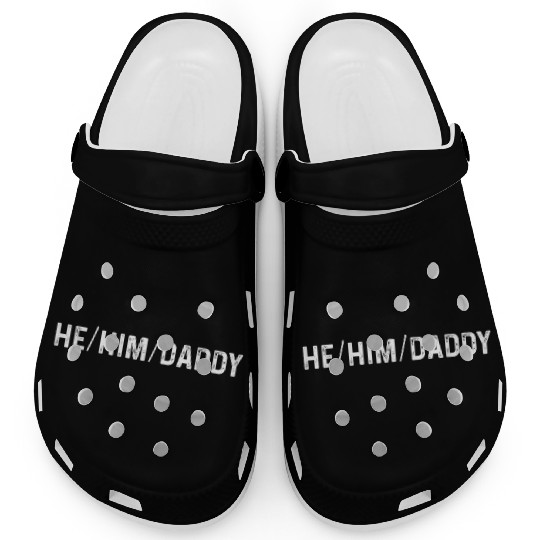 Him Daddy Funny Gay Rainbow Clogs