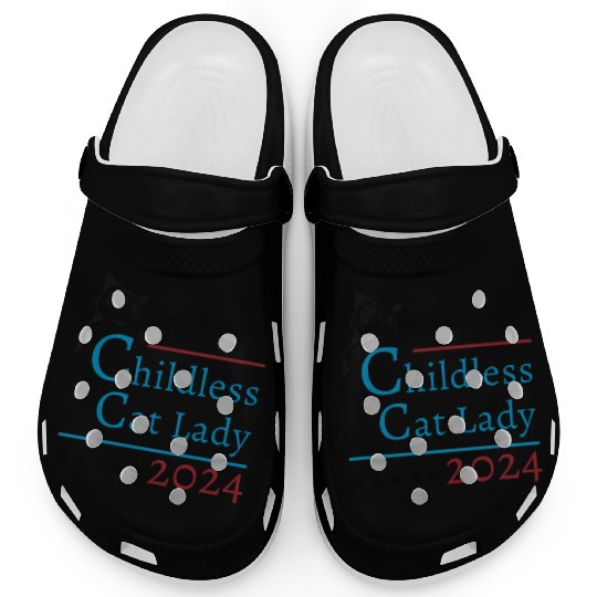 "Childless Cat Lady" Kamala Harris 2024 Clogs