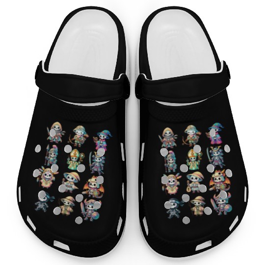 Skeleton Adventure Dungeon Characters Fantasy Clogs
