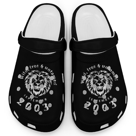 21st birthday Wild, free & untamed since 09/2003 Clogs