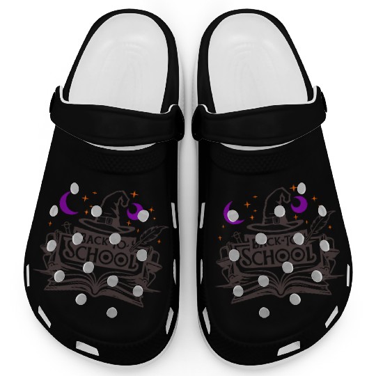 Back To School Wizard Hat Book Vector 3 Colors Clogs