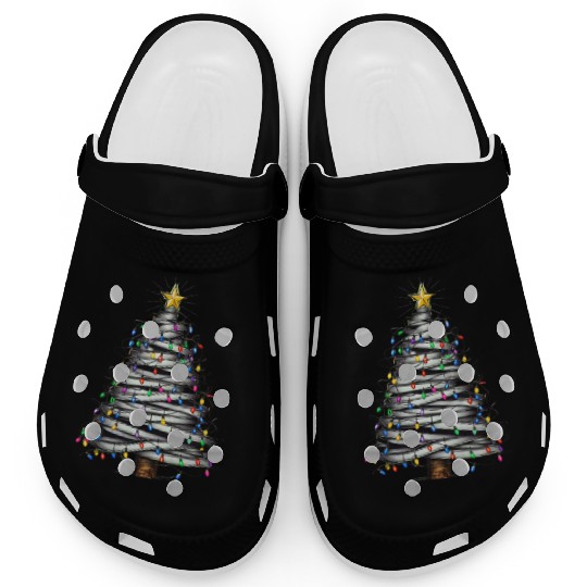 Christmas Light Tree Holiday Clogs
