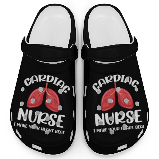Cardiac Nurse I Make Your Heart Beat Funny Clogs