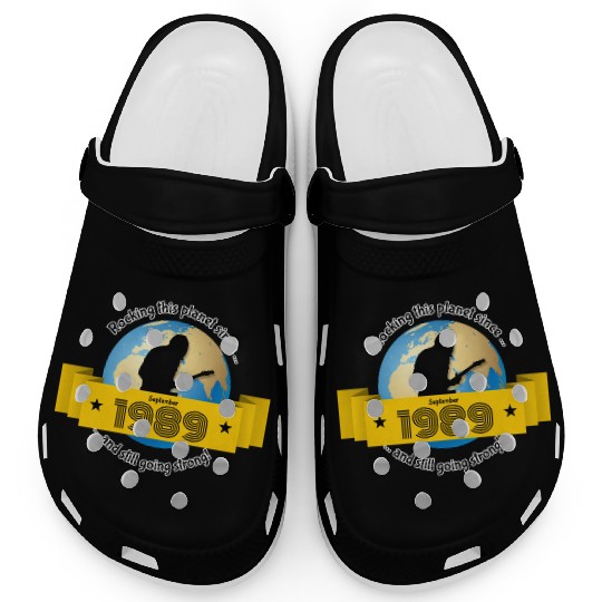 35th birthday Rocking this planet since 09/1989 Clogs