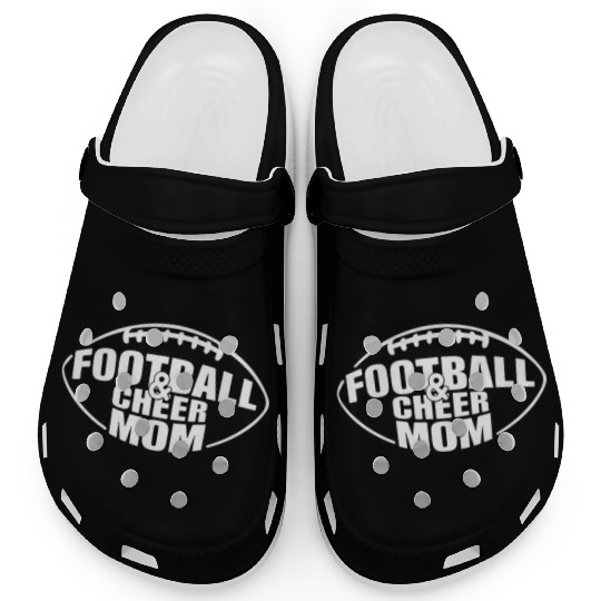 Football & Cheer Mom - Proud Support for Your Kids Clogs