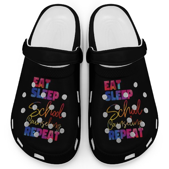 School Counselor Watercolor Eat Clogs