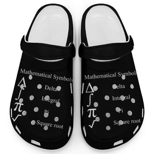 mathematical symbols Pi Square root Integral Delta Clogs