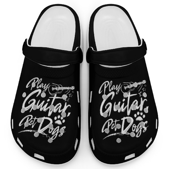 Dog owner Play guitar pet dogs Clogs