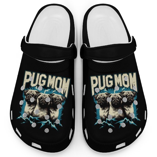 Pug Mom Bootleg Clogs