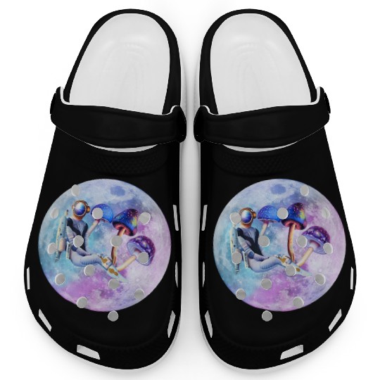 Astronaut with mushrooms Clogs