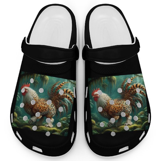 The chicken-leopard Clogs