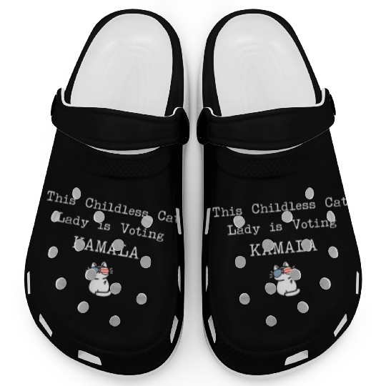 This Childless Cat Lady is Voting Kamala Election Clogs