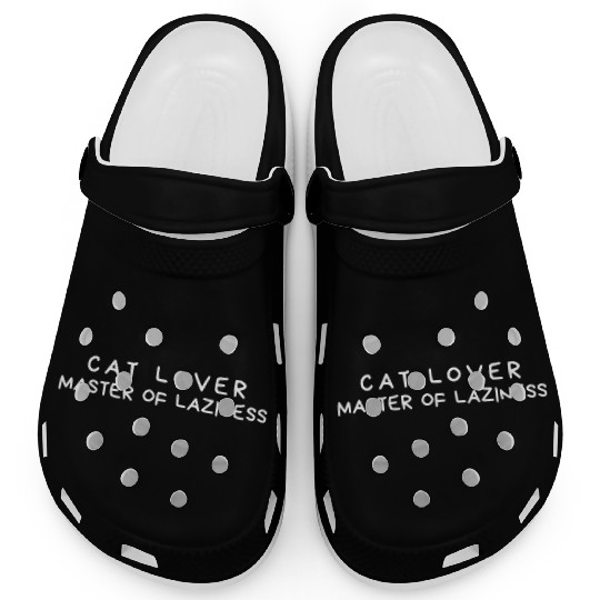 Cat Lover Master Of Lazines lazy cat lover gift Clogs