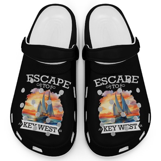 Florida ESCAPE TO KEY-WEST Sailing Outfit Clogs