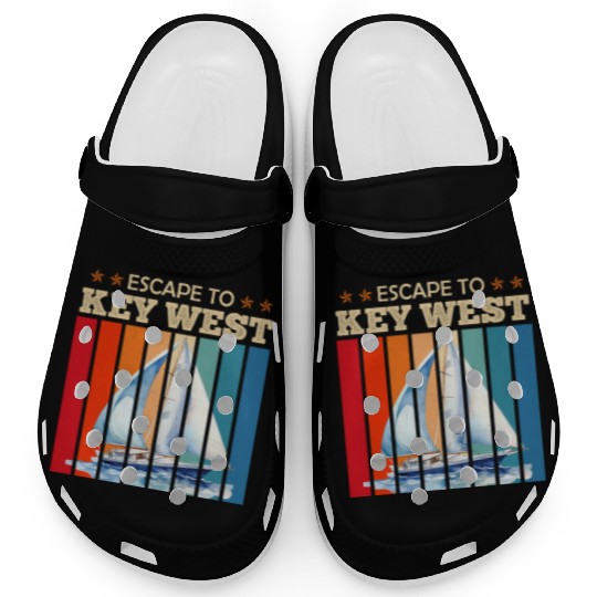 Florida ESCAPE TO KEY-WEST Sailing Outfit Clogs