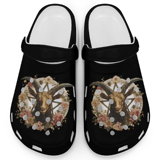 Goat Lucifer Occult Devil Satan For a Heavy Metal Clogs