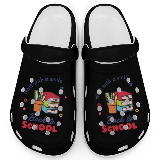 Back to School - Start with a Smile Clogs