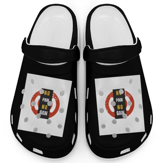 No Pain No Gain Clogs